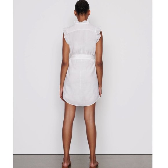 Frame Lauren Dress in Blanc - Picture 2 of 14